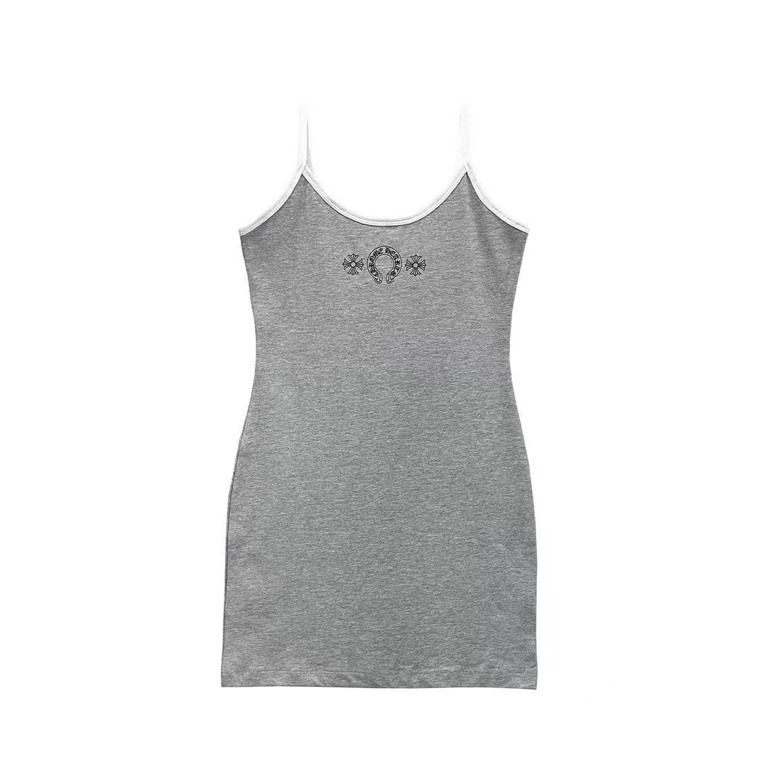 authentic chrome hearts tank dress - premium designer jewelry front view