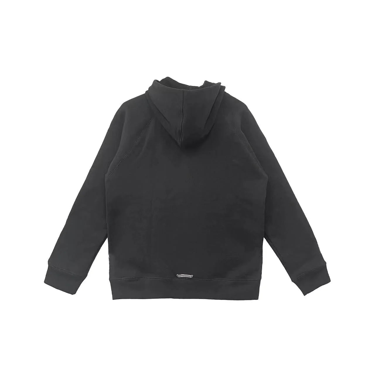 authentic chrome hearts triple cross hoodie black - premium designer jewelry front view