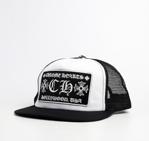 authentic chrome hearts trucker hat​ - premium designer jewelry front view