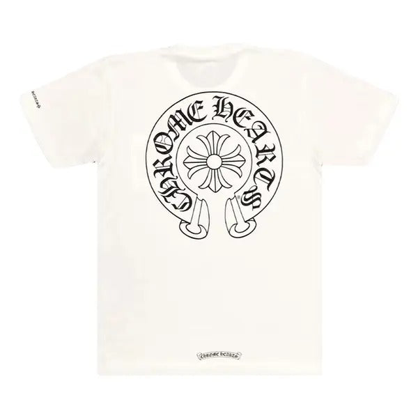 authentic chrome hearts white shirt - premium designer jewelry front view