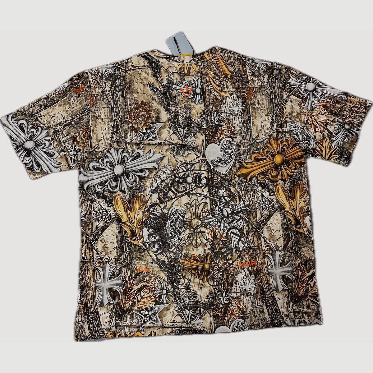 authentic chrome hearts nocta t shirt - premium designer jewelry front view