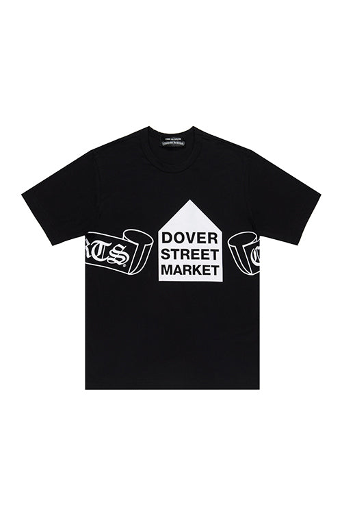 authentic chrome hearts × comme des garcons × dover street market black shirt - premium designer jewelry front view