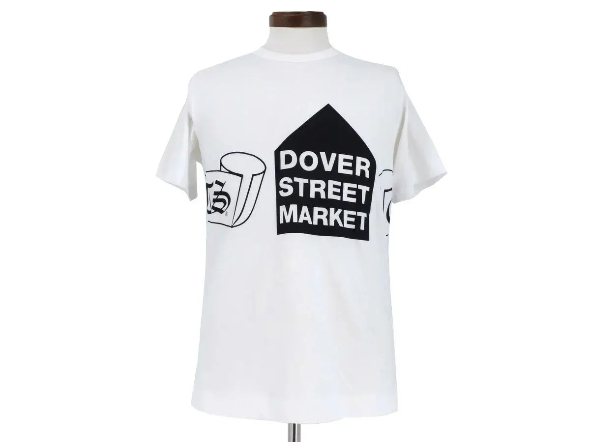 authentic chrome hearts × comme des garcons × dover street market white shirt - premium designer jewelry front view