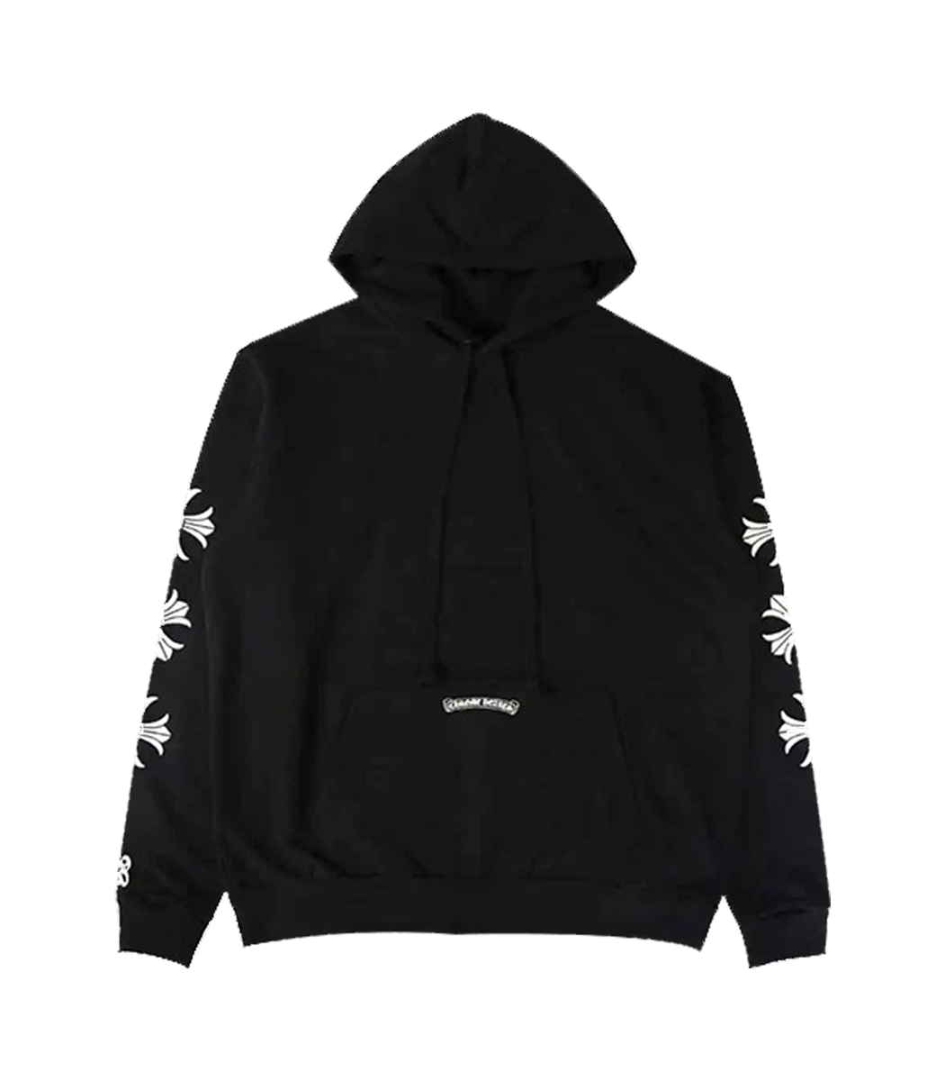 authentic chrome hearts x drake certified lover boy hoodie - premium designer jewelry front view