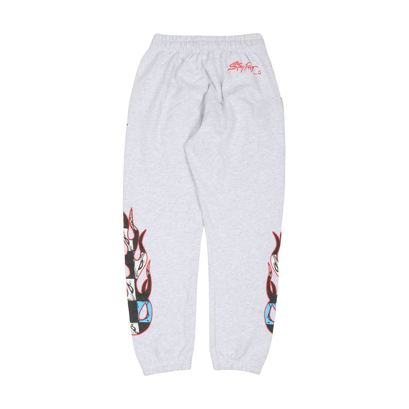 authentic chrome hearts x matty boy brain flame sweatpants - premium designer jewelry front view