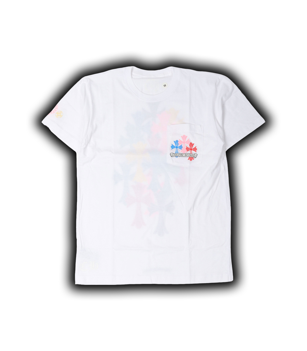 authentic ch multicolor cross t-shirt - premium designer jewelry front view