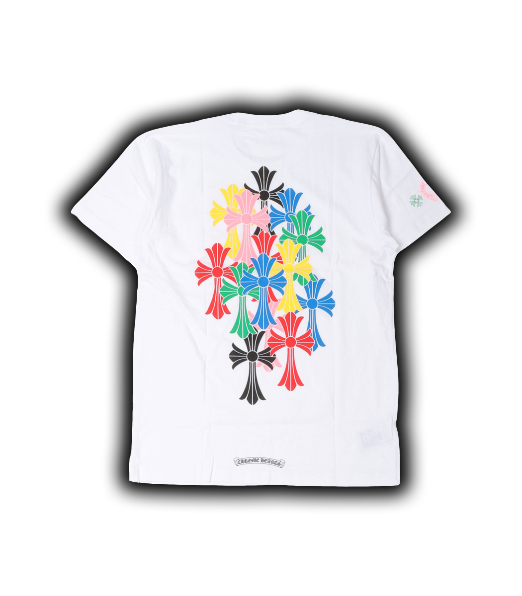 authentic ch multicolor cross t-shirt - premium designer jewelry front view