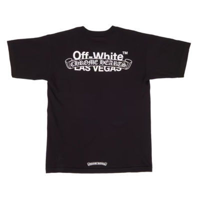 authentic off white chrome hearts las vegas shirt - premium designer jewelry front view