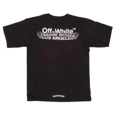 authentic off white chrome hearts los angeles shirt - premium designer jewelry front view