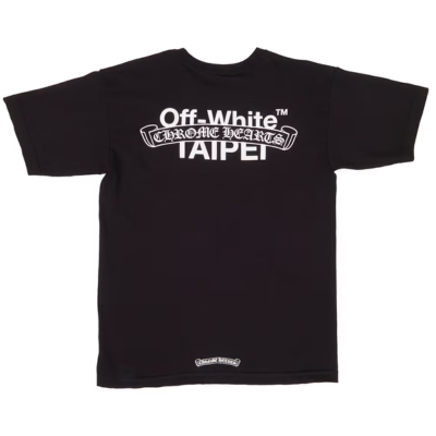 authentic off white chrome hearts taipei shirt - premium designer jewelry front view