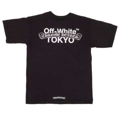 authentic off white chrome hearts tokyo shirt - premium designer jewelry front view