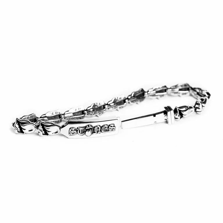 authentic rolling stones tongue bracelet - premium designer jewelry front view