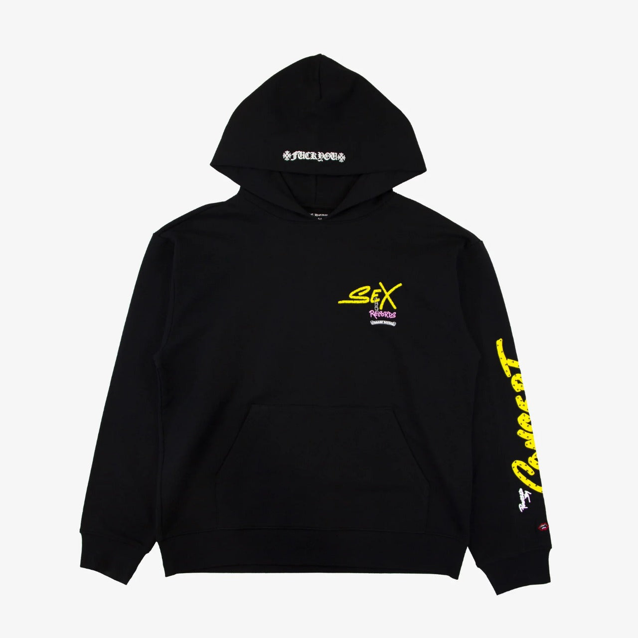 authentic sex records hoodie - premium designer jewelry front view