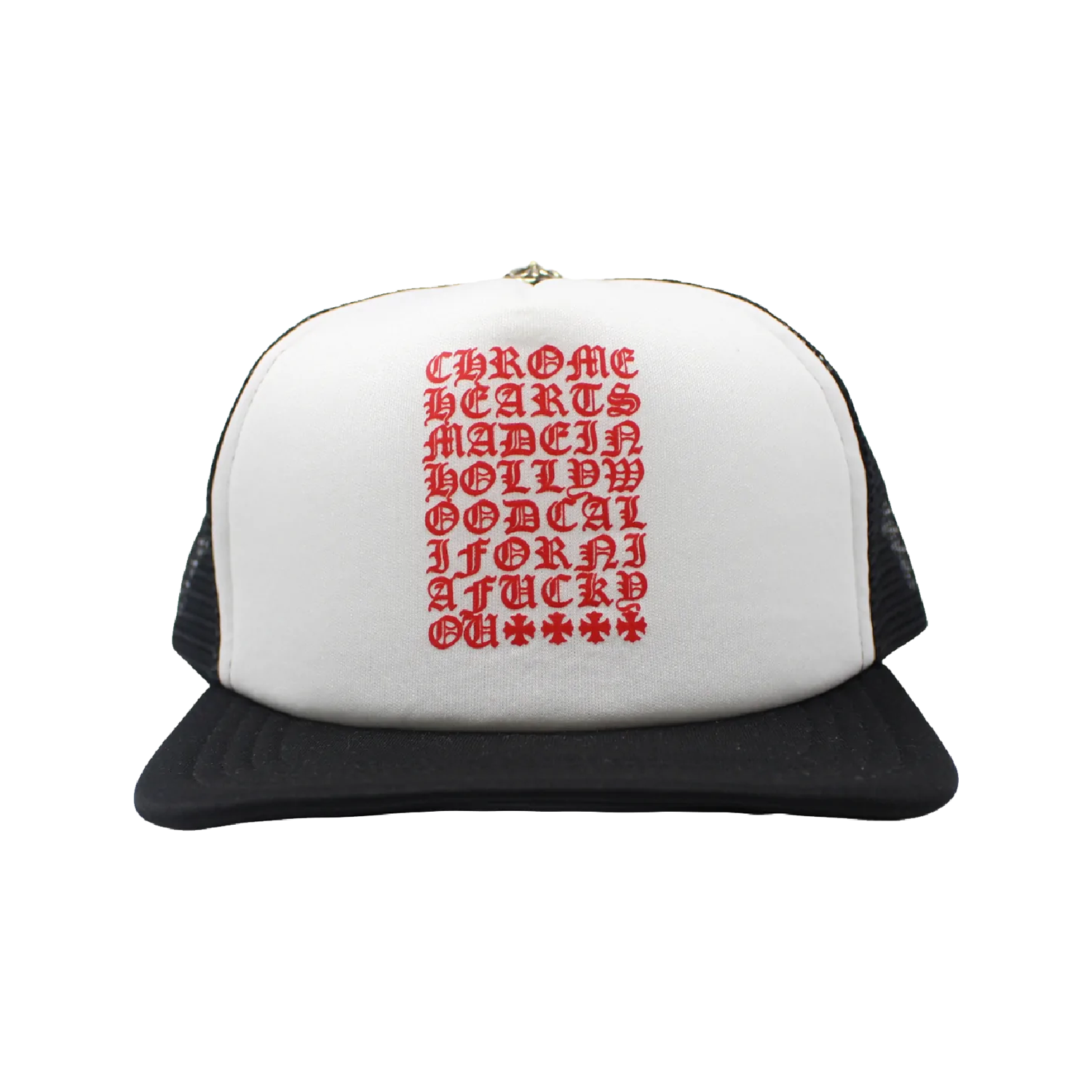 authentic chrome hearts trucker cap king taco - premium designer jewelry front view