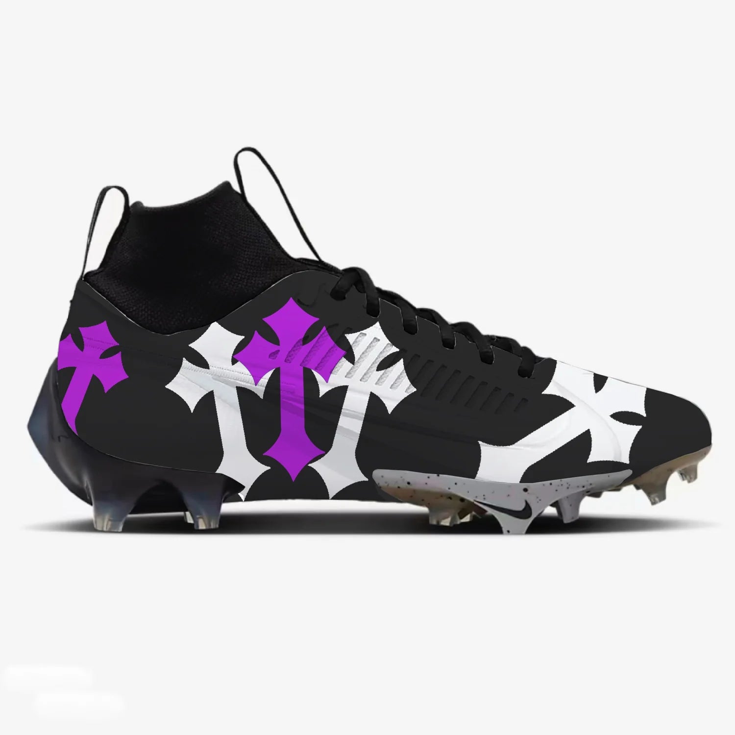 authentic chrome heart cleats​ - premium designer jewelry front view