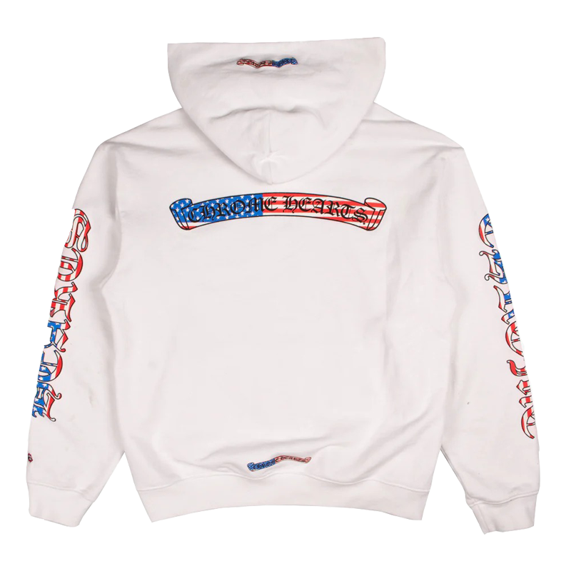 authentic ch americana scroll logo hoodie - premium designer jewelry front view