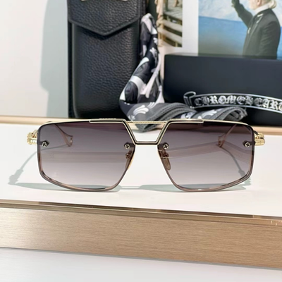 authentic chrome hearts loverod sunglasses - premium designer jewelry front view
