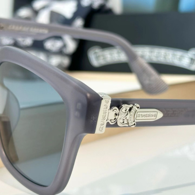 authentic chrome hearts clitorial glasses - premium designer jewelry front view