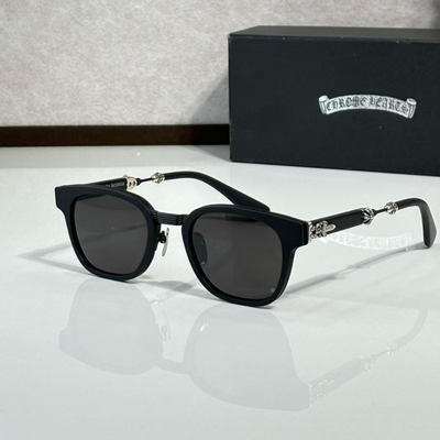authentic chrome hearts duck butter sunglasses - premium designer jewelry front view