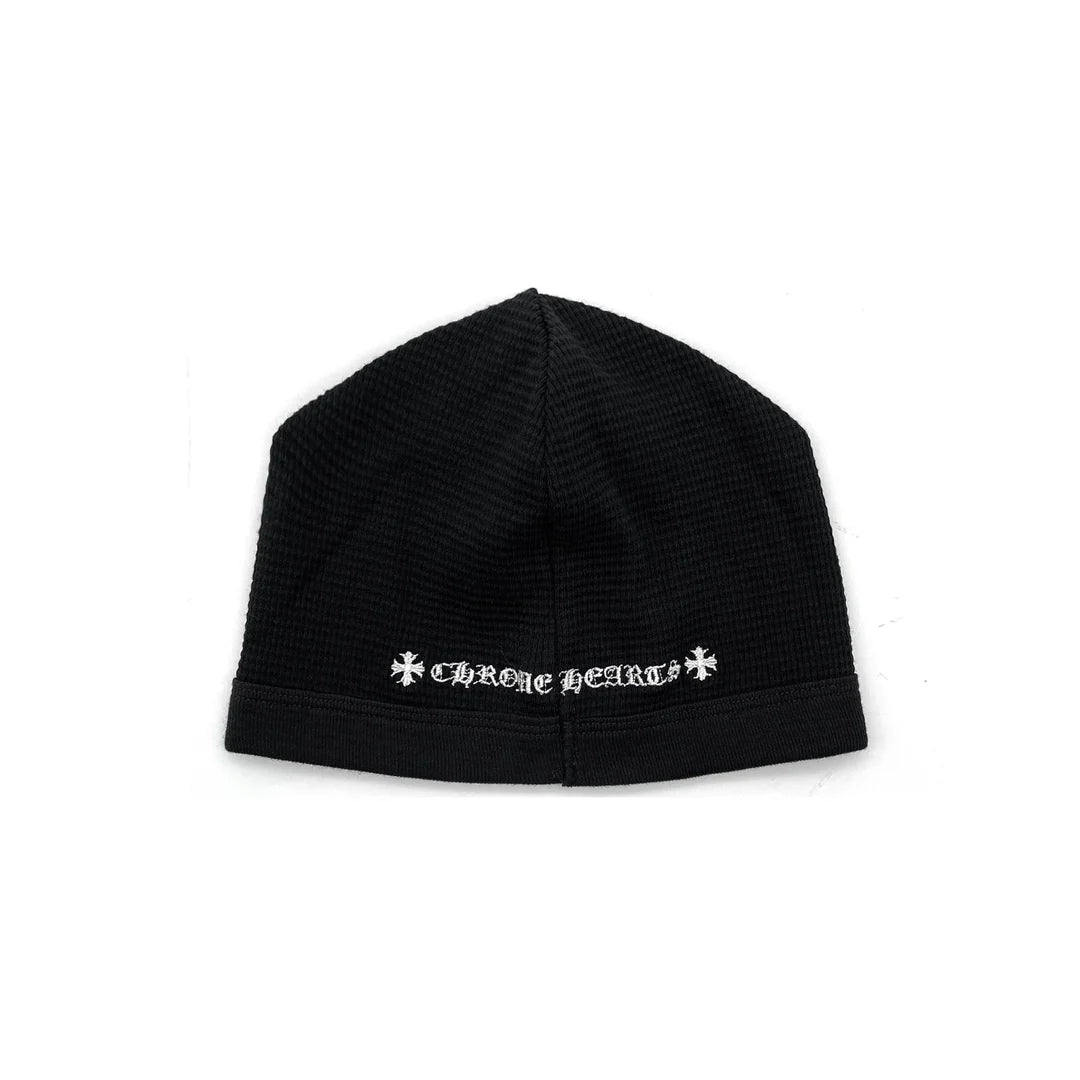 authentic chrome hearts knit beanie​ - premium designer jewelry front view