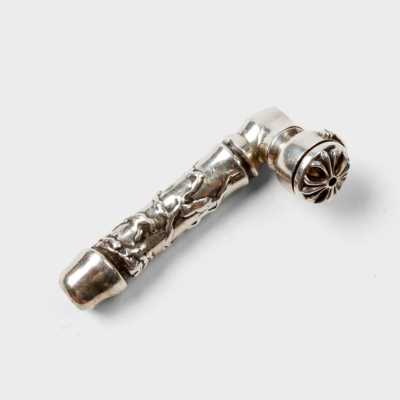 authentic chrome hearts pipe - premium designer jewelry front view