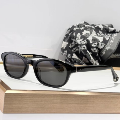 authentic chrome hearts shadow caster sunglasses - premium designer jewelry front view