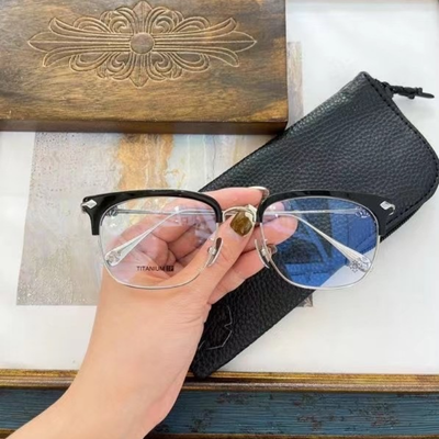authentic chrome hearts sluntradiction glasses - premium designer jewelry front view