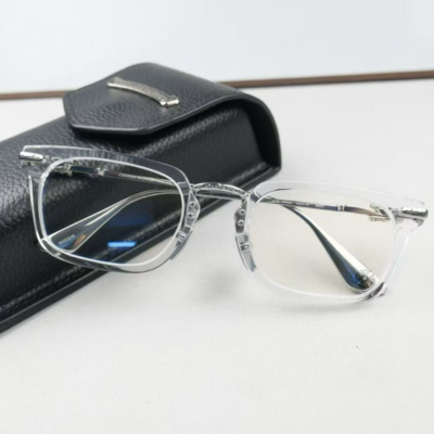 authentic chrome hearts snat glasses - premium designer jewelry front view