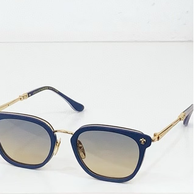 authentic chrome hearts strapadictome glasses - premium designer jewelry front view