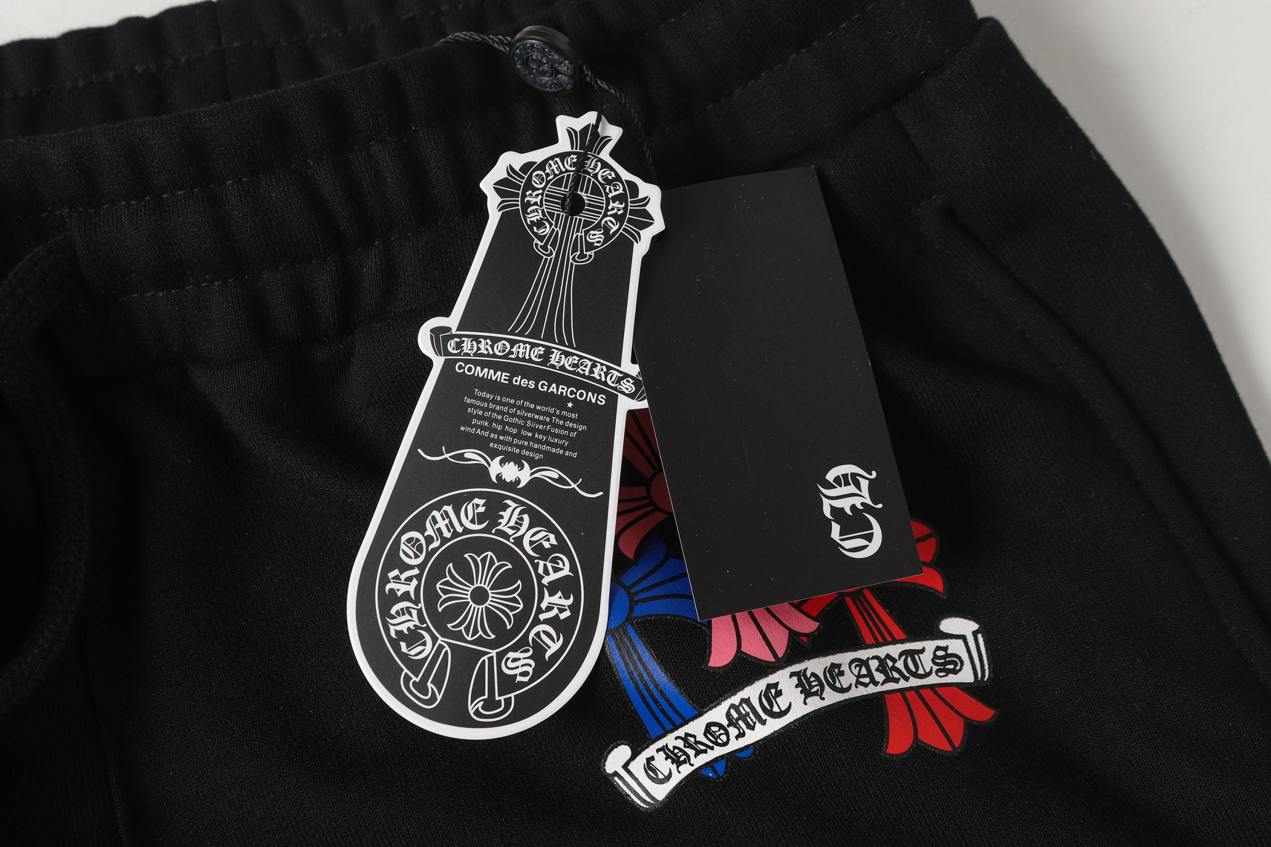 authentic chrome hearts triple cross sweatpants​ - premium designer jewelry front view