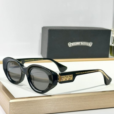 authentic chrome hearts vajammin sunglasses - premium designer jewelry front view