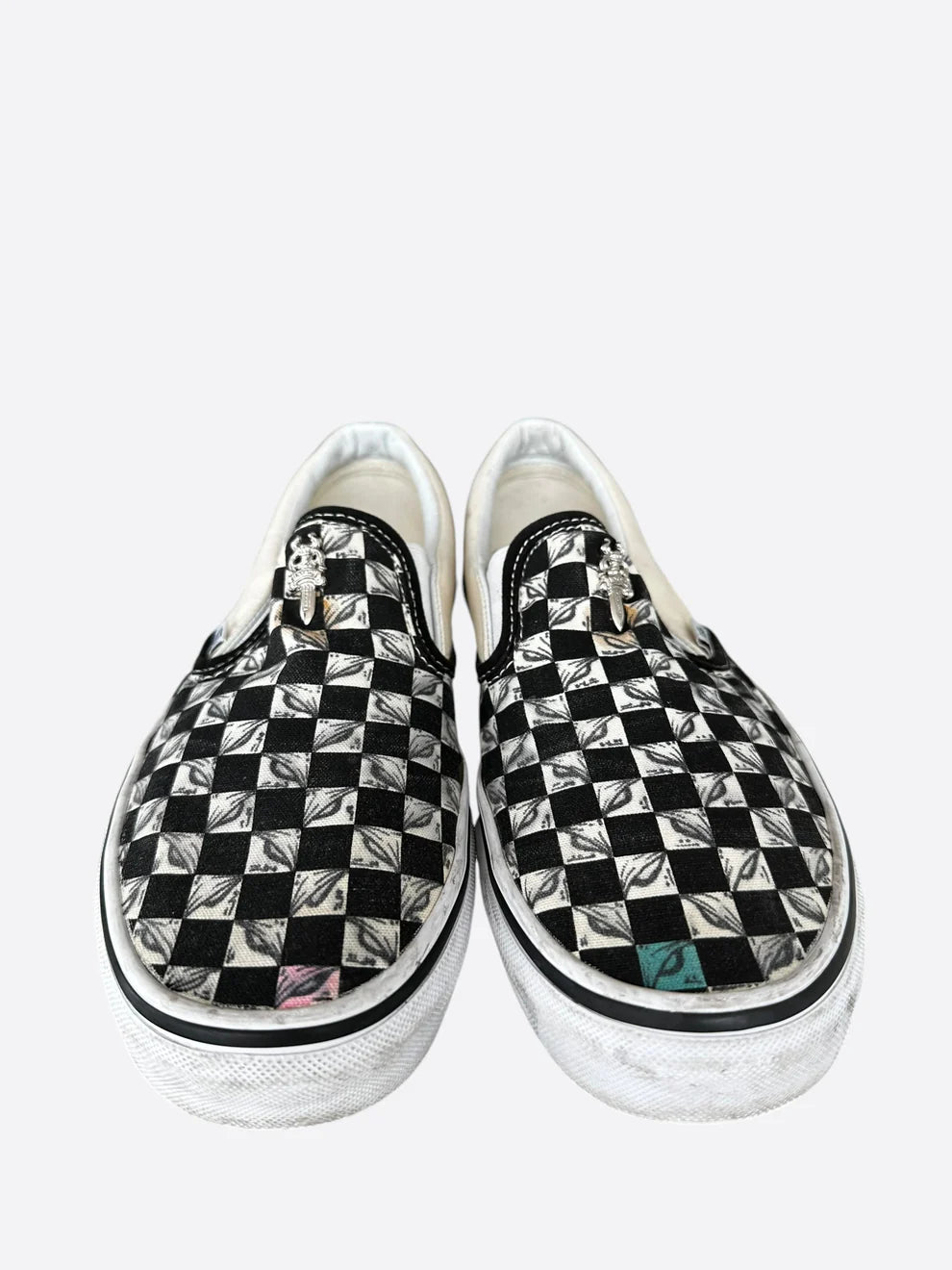 authentic chrome hearts vans matty boy - premium designer jewelry front view
