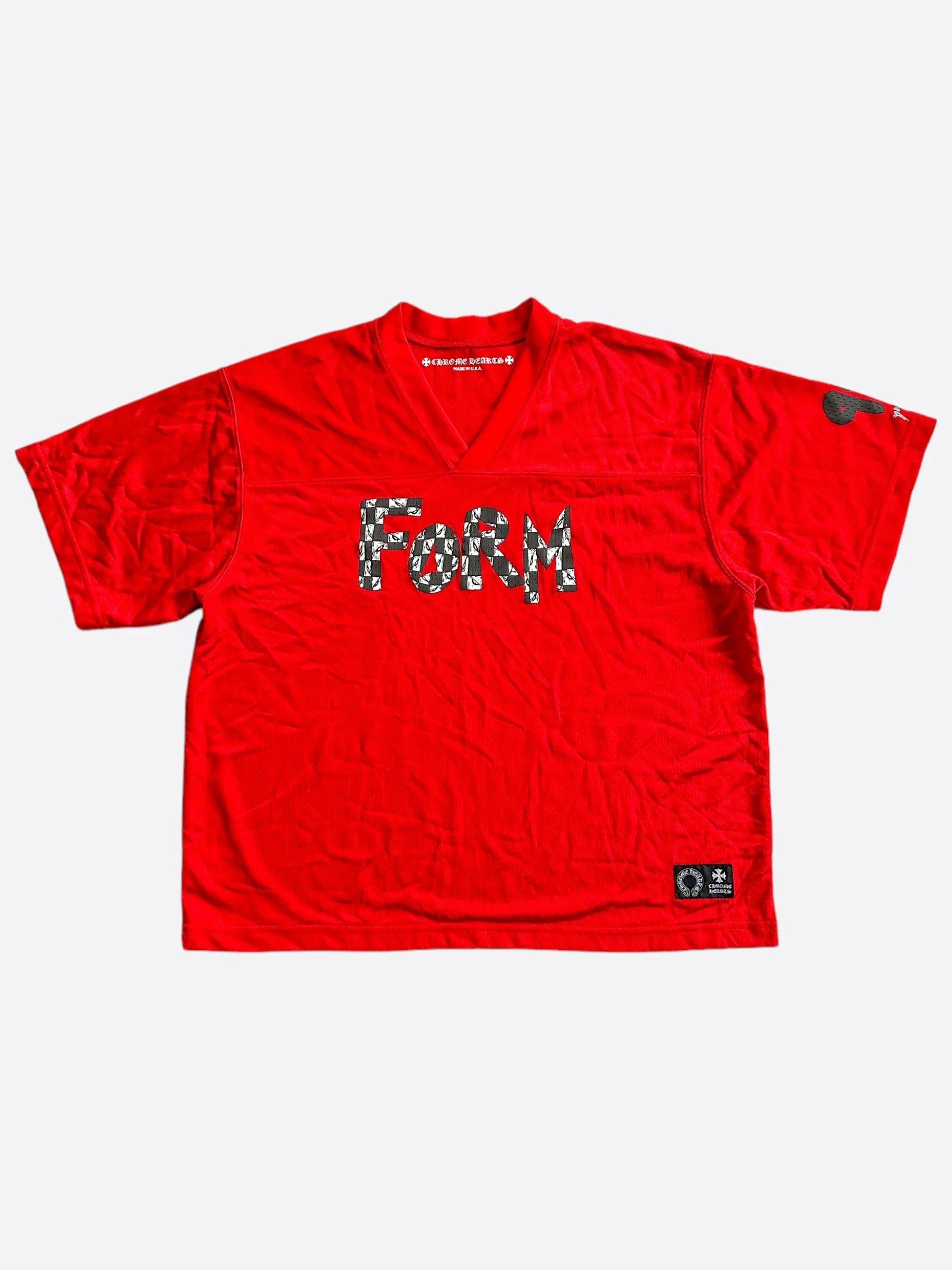 Chrome Hearts Men's Red And White Shirt - Chrome Hearts