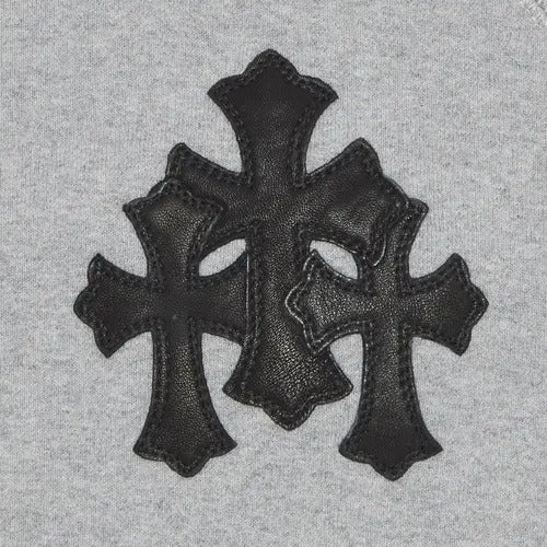 Chrome Hearts Leather Cross Hoodie