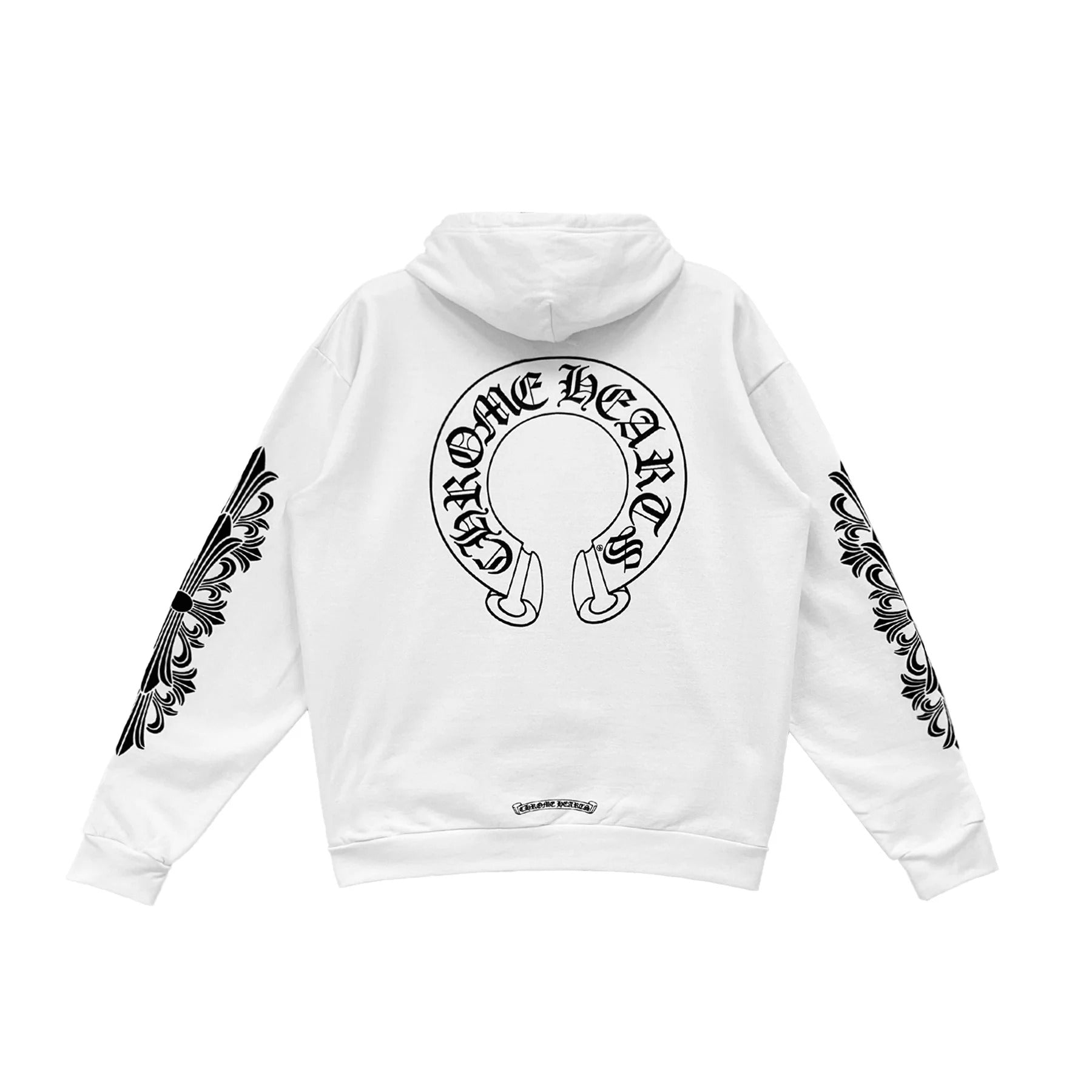 White Chrome Heart Hoodie - Chrome Hearts
