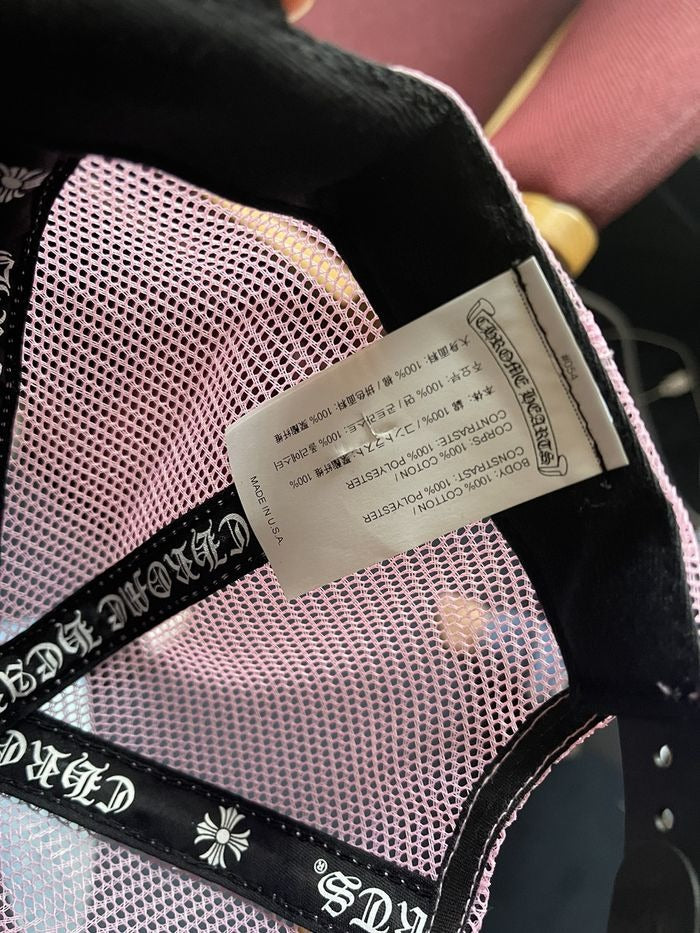 Pink Chrome Hearts Hat
