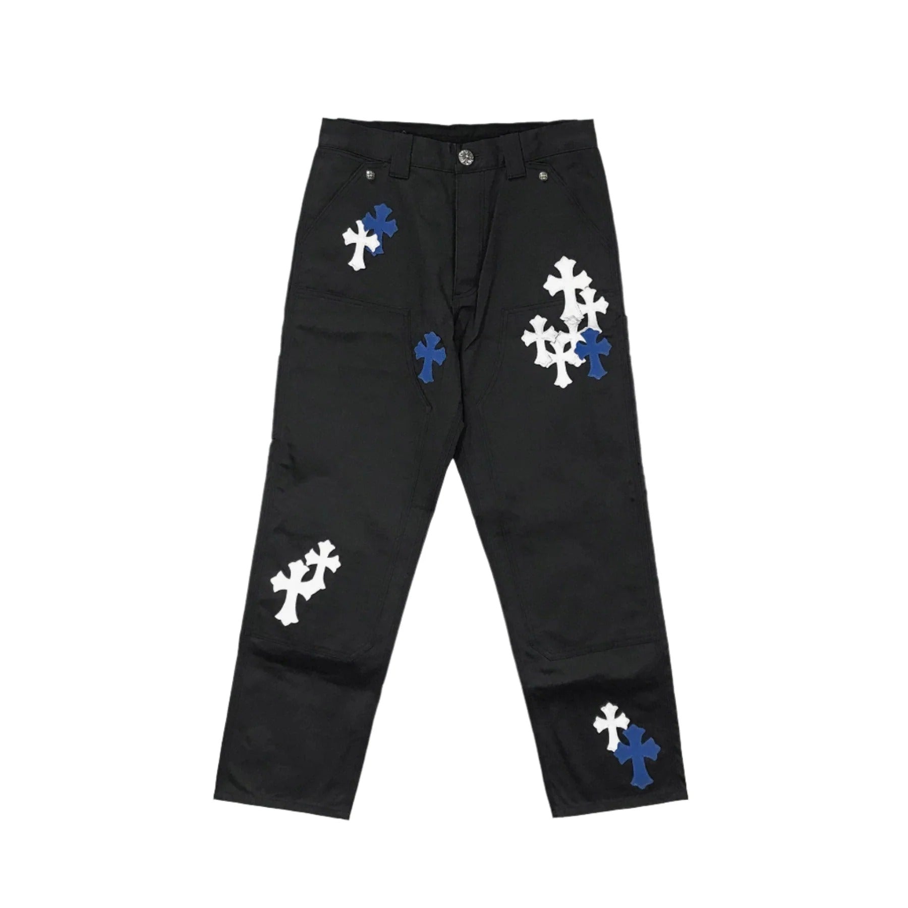 Black And White Chrome Hearts Jeans - Chrome Hearts