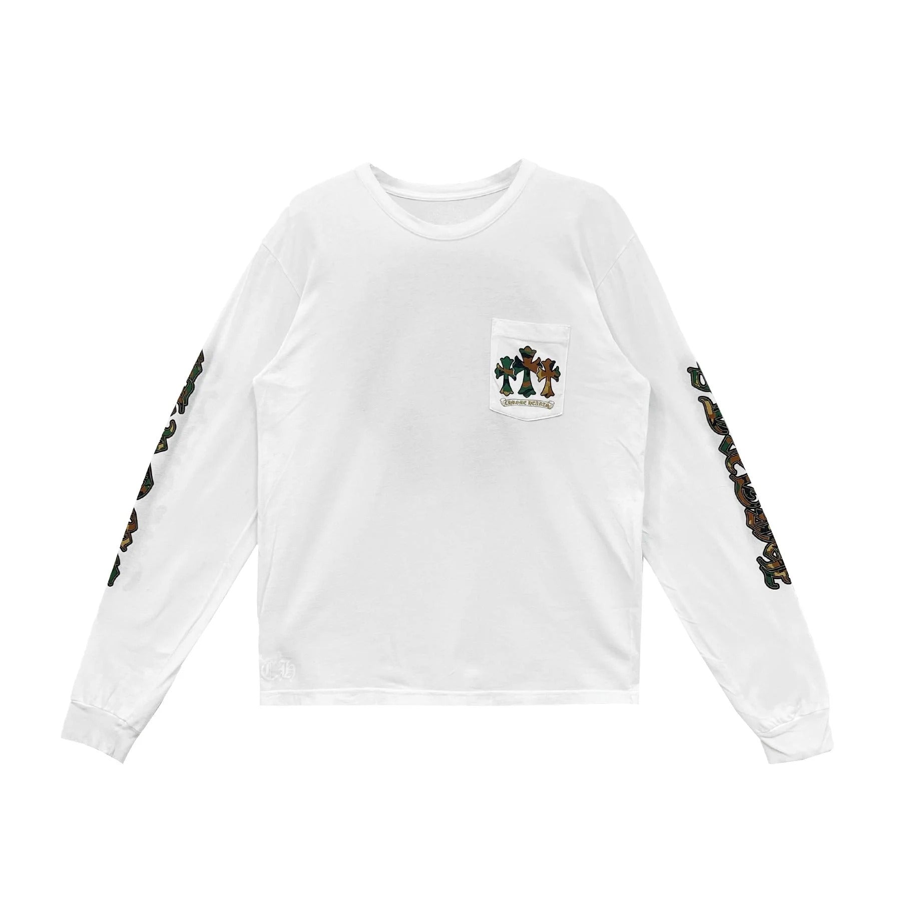 Chrome Hearts Horse Shoe Long-Sleeve T-Shirt 'White Camo'