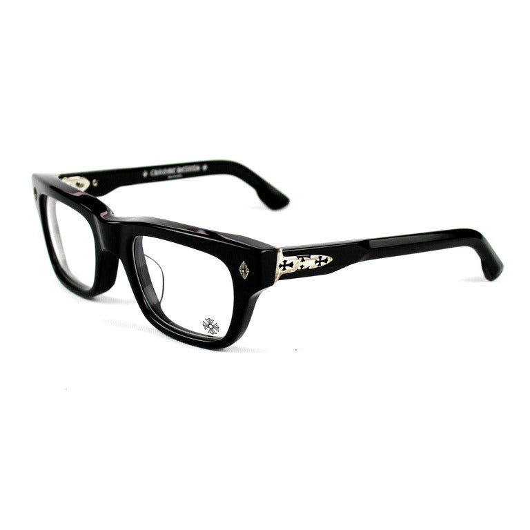Black Chrome Heart Glasses - Chrome Hearts