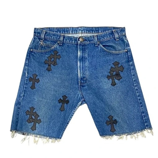 Chrome Heart Jean Shorts - Chrome Hearts