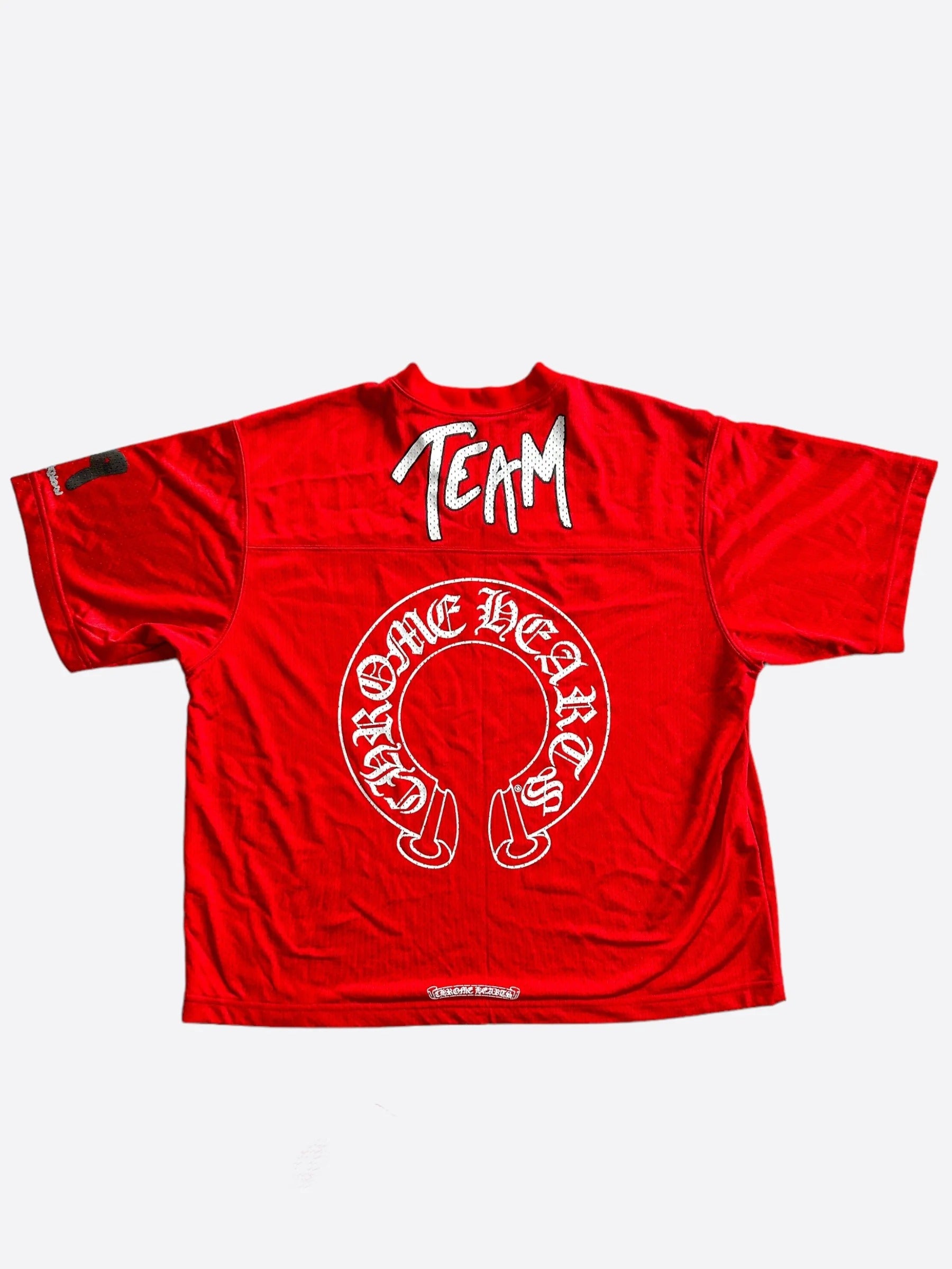 Chrome Hearts Men's Red And White Shirt