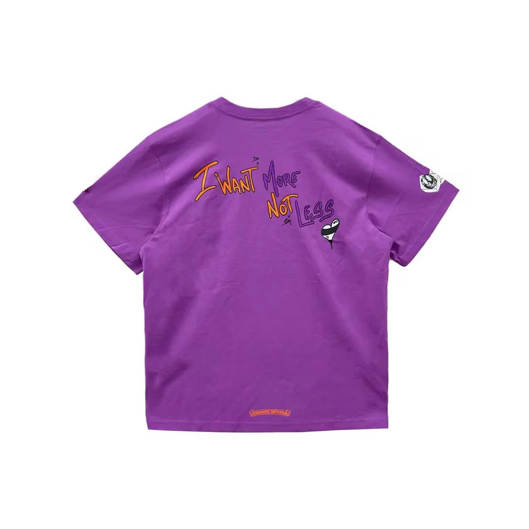 authentic pruple chrome hearts shirt - premium designer jewelry front view