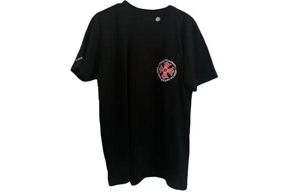 authentic red and black chrome hearts shirt - premium designer jewelry front view