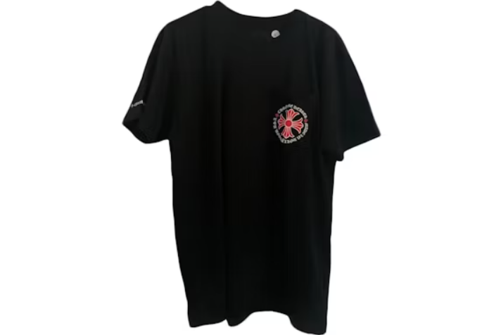 authentic red cross chrome hearts shirt​ - premium designer jewelry front view