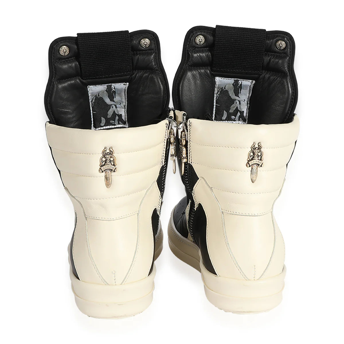 authentic rick owens geobasket chrome hearts​ - premium designer jewelry front view